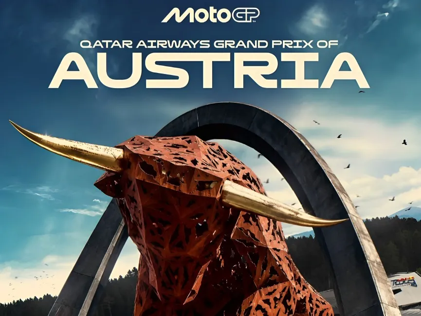 Ikon patung banteng berukuran raksasa di Sirkuit Red Bull Ring