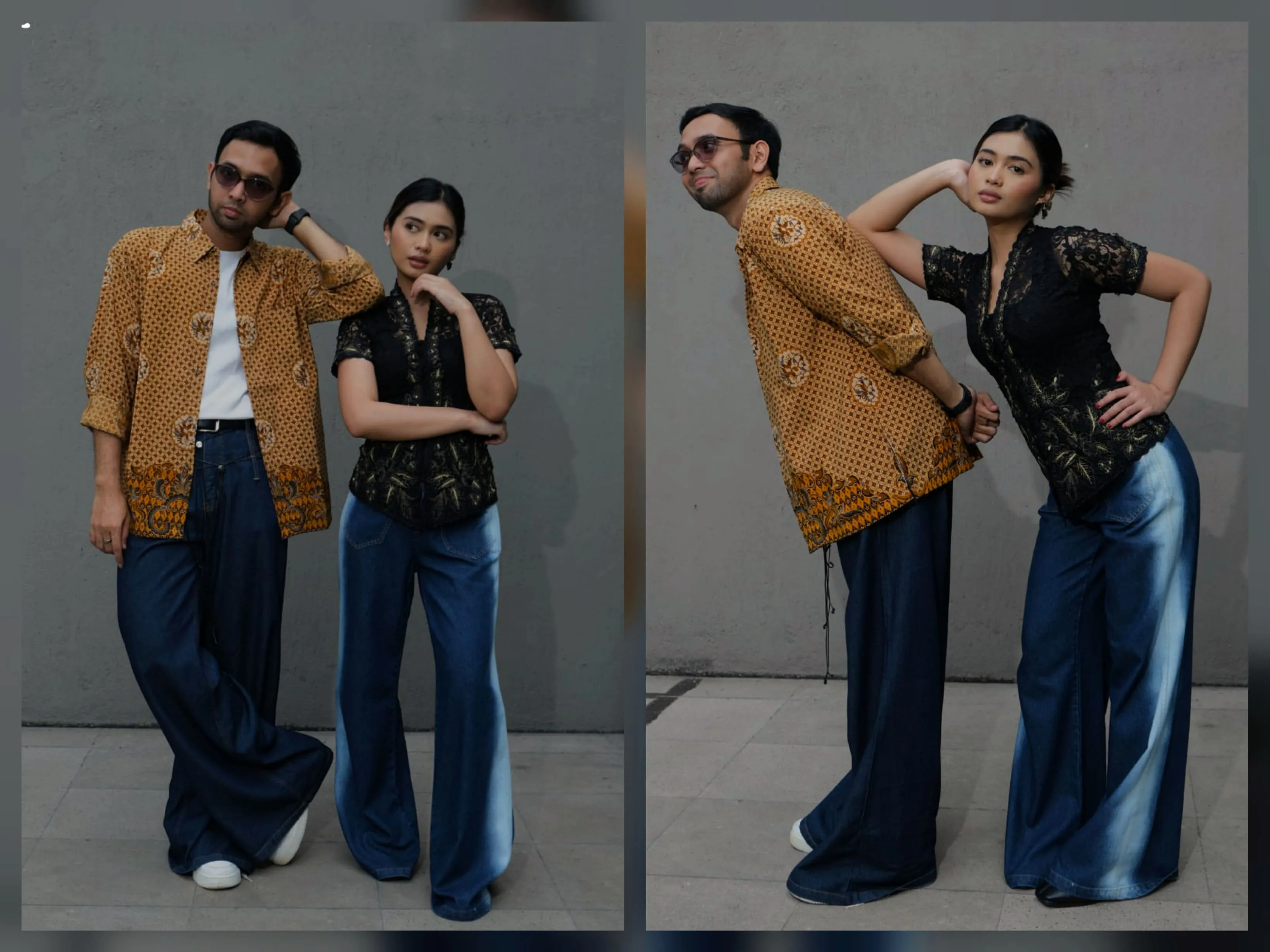 Perpaduan batik dan jeans untuk tampilan kasual yang stylish. Sumber: Instagram @filoposy