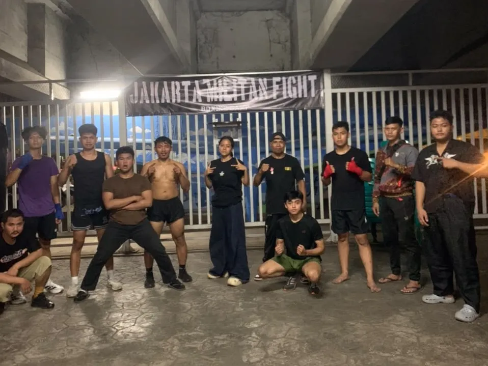 Beberapa peserta kelas boxing di JMF