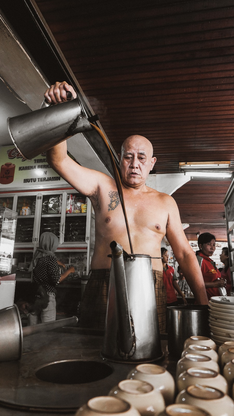 Asiang Salah Satu Pemilik Warung Kopi di Jalan Gajahmada Pontianak